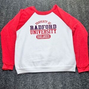 Blue Eighty Four Radford University Highlanders Raglan‎ Baseball Sweatshirt sz L